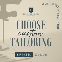 Choose Custom Tailoring Instagram post Image Preview