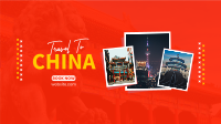 Travelling China Facebook Event Cover Design