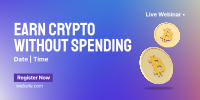 Earn Crypto Live Webinar Twitter post Image Preview