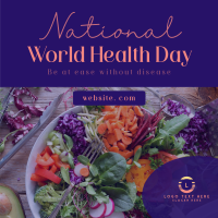 Minimalist World Health Day Greeting Instagram post Image Preview