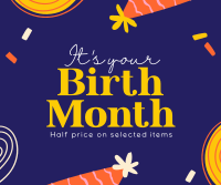 Birthday Month Promo Facebook post Image Preview