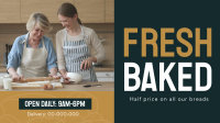 Bakery Bread Promo Facebook Event Cover Design