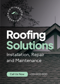 Roofing Solutions Flyer Design