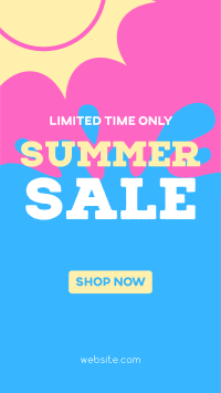 Summer Sale Splash Instagram story Image Preview