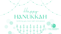 Festive Hanukkah Lights Animation Preview