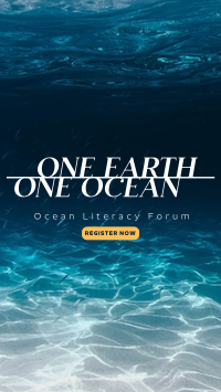 One Ocean Facebook Story Design