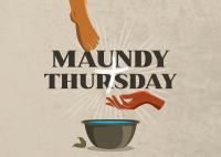 Maundy Thursday Cleansing Postcard Image Preview
