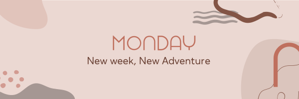 Monday Adventure Twitter Header Design Image Preview