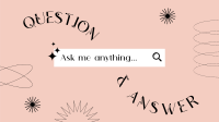 Minimalist Q&A Facebook event cover Image Preview