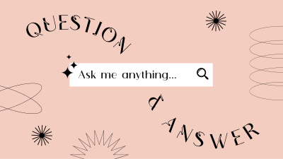 Minimalist Q&A Facebook event cover Image Preview