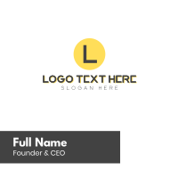 Yellow Dot G Business Card Design