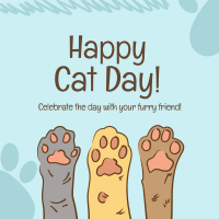 Cat Day Paws Instagram post Image Preview