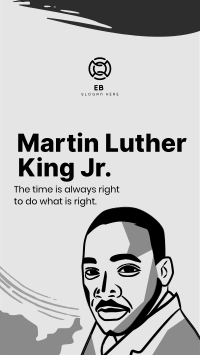 Martin Luther Portrait Instagram story Image Preview