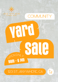 Community Yard Sale Thrift Poster Preview