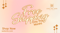 Sparkly Shipping Promo Facebook event cover Image Preview