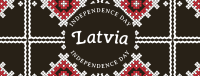 Traditional Latvia Independence Facebook Cover Design