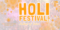 Mandala Holi Festival of Colors Twitter Post Design