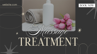Hot Massage Treatment Facebook Event Cover Design