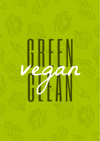 Green Clean and Vegan Flyer Image Preview