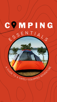 Camping Essentials Facebook Story Design