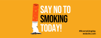 No To Smoking Today Facebook Cover Design