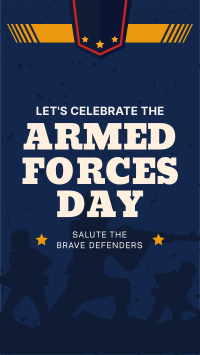 Armed Forces Day Greetings Instagram story Image Preview