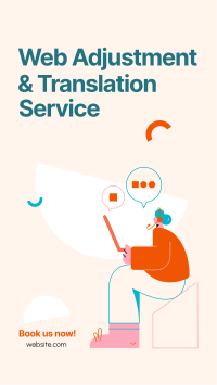 Web Adjustment & Translation Services Instagram story Image Preview