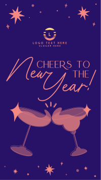 Rustic New Year Greeting Instagram Story Design