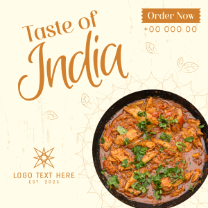 Taste of India Instagram post Image Preview