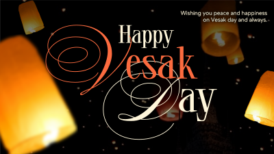 Lantern Vesak Day Facebook event cover Image Preview