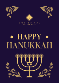 Hanukkah Candles Flyer Design