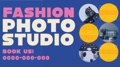 Retro Fashion Photographer Facebook event cover Image Preview