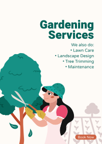 Outdoor Gardening Services Flyer Design