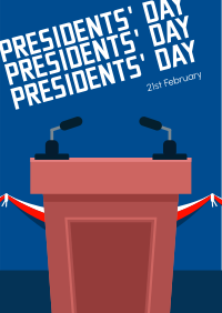 Presidents Podium Poster Design