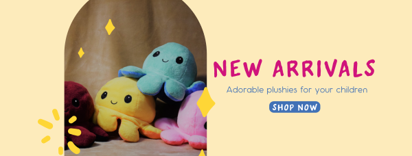 Adorable Plushies Facebook Cover Design Image Preview