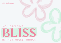 Floral Bliss Postcard Design