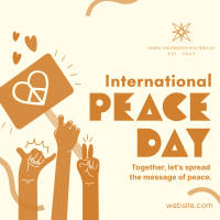 United for Peace Day Instagram Post Design