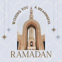 Greeting Ramadan Arch Instagram Post Design