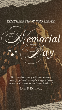 Rustic Memorial Day Facebook story Image Preview