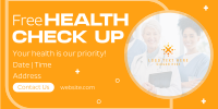 Free Health Checkup Twitter post Image Preview