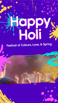Holi Celebration YouTube Short Design