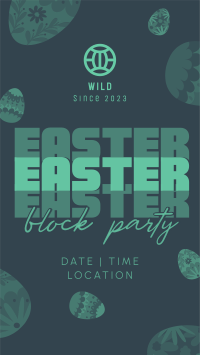 Easter Party Eggs Facebook story Image Preview