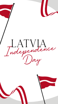 Latvia Independence Flag YouTube short Image Preview