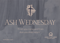 Ash Wednesday Celebration Postcard Image Preview