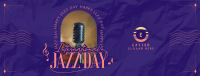 Elegant Jazz Day Facebook cover Image Preview