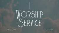 Sunday Worship Facebook event cover Image Preview