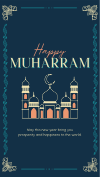 Decorative Islamic New Year Instagram Story Design