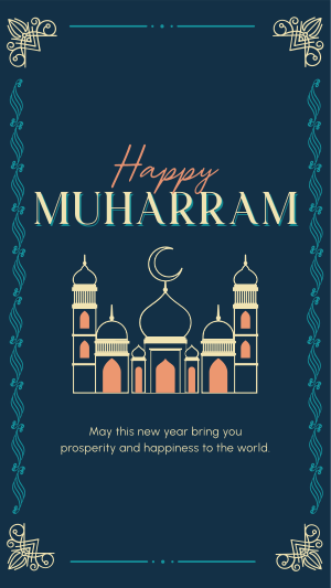 Decorative Islamic New Year Instagram story Image Preview