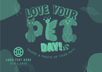 Share Your Pet Love Postcard Image Preview