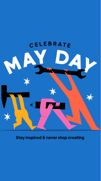 May Day Walks Facebook Story Design